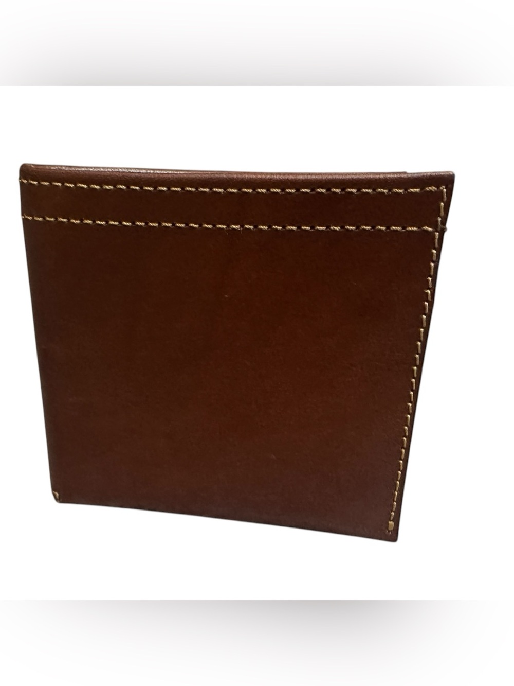 Made in Italy Brown Genuine Leather Bifold Wallet